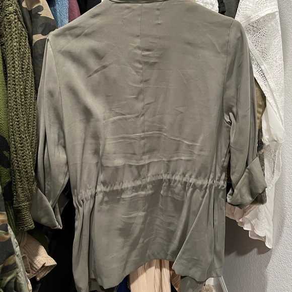 Zara Basic Drawstring Coat - Picture 3 of 3